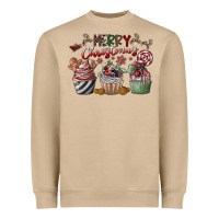 Mushroom Merry Christmas Heavyweight Sweatshirt - CowhideDigitalArt