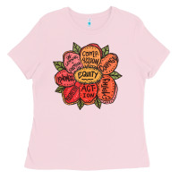 Bubblegum Pink Equality Inclusion Diversity Equity Love Never Fails Teacher Ladies Tee - trangStudio