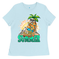 Hello Summer Skeleton Ladies Tee | Teevron