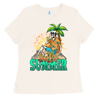 Bone Hello summer skeleton Ladies Tee - NancyCooperArtShop
