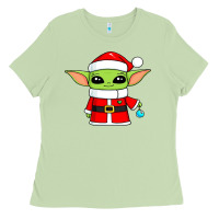 Matcha baby yoda christmas santa claus Ladies Tee - trangStudio