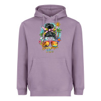 Lavender summer vibes messy bun Heavyweight Hoodie - BarkalooDesign