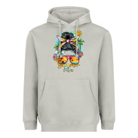 Moon Dust summer vibes messy bun Heavyweight Hoodie - BarkalooDesign