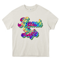 Cream beach life Heavy Core Tee - JahusDesignShop