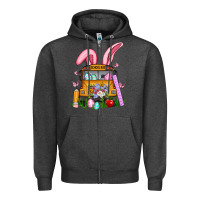 Charcoal Heather school bus easter Zipper Hoodie - Artiststas