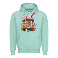 Seafoam school bus easter Zipper Hoodie - Artiststas