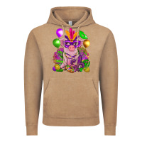 Vintage Coffee Mardi Gras Pig Vintage Hoodie - HowdyJamesFarm