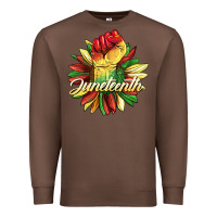 Chestnut juneteenth fist sunflower Premium Sweatshirt - BarkalooDesign