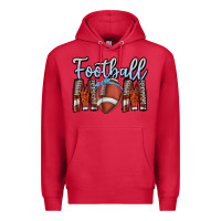 Cardinal Football Mom Premium Hoodie - CowhideDigitalArt
