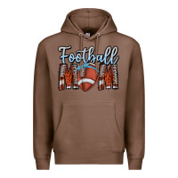 Chestnut Football Mom Premium Hoodie - CowhideDigitalArt
