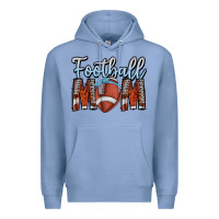 Colony Blue Football Mom Premium Hoodie - CowhideDigitalArt