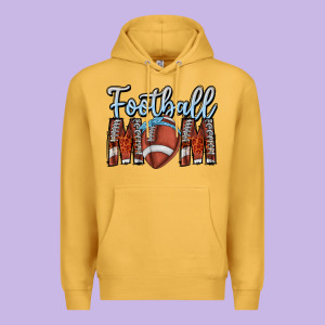 Football Mom Premium Hoodie Designed By Cowhidedigitalart