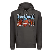 Smoke Football Mom Premium Hoodie - CowhideDigitalArt