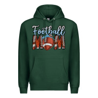 Sports Green Football Mom Premium Hoodie - CowhideDigitalArt