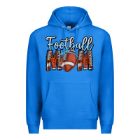 True Royal Football Mom Premium Hoodie - CowhideDigitalArt