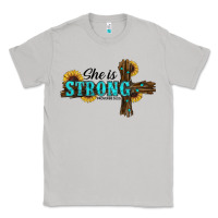Moon Dust She Is Strong Western Cross Classic Tee - RanaPortraitStore
