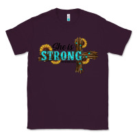 Plum She Is Strong Western Cross Classic Tee - RanaPortraitStore