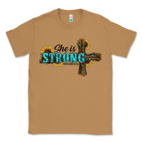 Toasted Coconut She Is Strong Western Cross Classic Tee - RanaPortraitStore