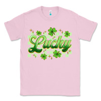 Bubblegum Pink checkered lucky Classic Tee - Artiststas