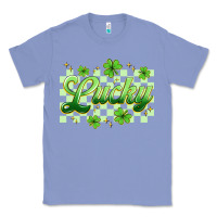 Colony Blue checkered lucky Classic Tee - Artiststas