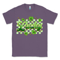 Lavender checkered lucky Classic Tee - Artiststas