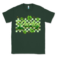 Sports Green checkered lucky Classic Tee - Artiststas