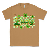 Toasted Coconut checkered lucky Classic Tee - Artiststas