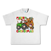 Lunar Rock merry christmas crew tractor Urban Heavy Tee - CowGirlArtShop