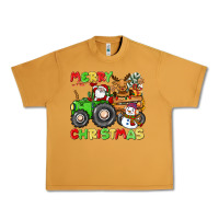 Peanut Butter merry christmas crew tractor Urban Heavy Tee - CowGirlArtShop