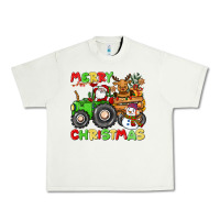Pistachio merry christmas crew tractor Urban Heavy Tee - CowGirlArtShop