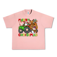 Salmon merry christmas crew tractor Urban Heavy Tee - CowGirlArtShop