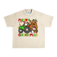 Sandshell merry christmas crew tractor Urban Heavy Tee - CowGirlArtShop
