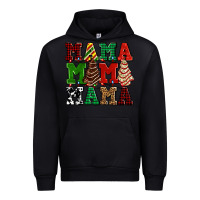 Black mama mama mama with christmas lights and christmas tree cakes Urban Hoodie - AdoDesignShop