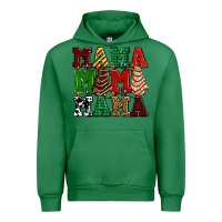 Emerald mama mama mama with christmas lights and christmas tree cakes Urban Hoodie - AdoDesignShop