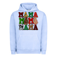 Mama Mama Mama With Christmas Lights And Christmas Tree Cakes Urban Hoodie | Teevron
