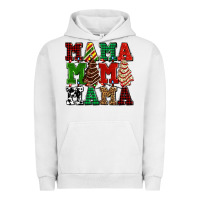 Pigment Lunar Rock mama mama mama with christmas lights and christmas tree cakes Urban Hoodie - AdoDesignShop