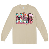 Mushroom Easter Day Hop bunny Long Sleeve Tee - OliviaCreatesArt