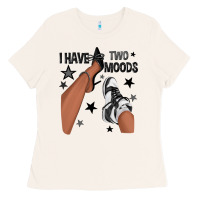 Bone I Have Two Moods Black Sneakers Afro Girl Ladies Tee - texasbilliewilder