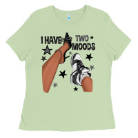 Matcha I Have Two Moods Black Sneakers Afro Girl Ladies Tee - texasbilliewilder