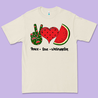 Peace Love Watermelon Premium Tee Designed By Bettercallsaul