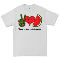 Dove Grey Peace Love Watermelon Premium Tee - Bettercallsaul