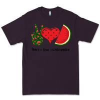 Plum Peace Love Watermelon Premium Tee - Bettercallsaul