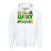 White one lucky teacher Zipper Hoodie - Artiststas
