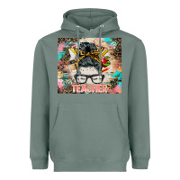 Sage teacher messy bun tumbler Heavyweight Hoodie - BarkalooDesign