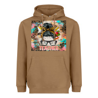 Toasted Coconut teacher messy bun tumbler Heavyweight Hoodie - BarkalooDesign