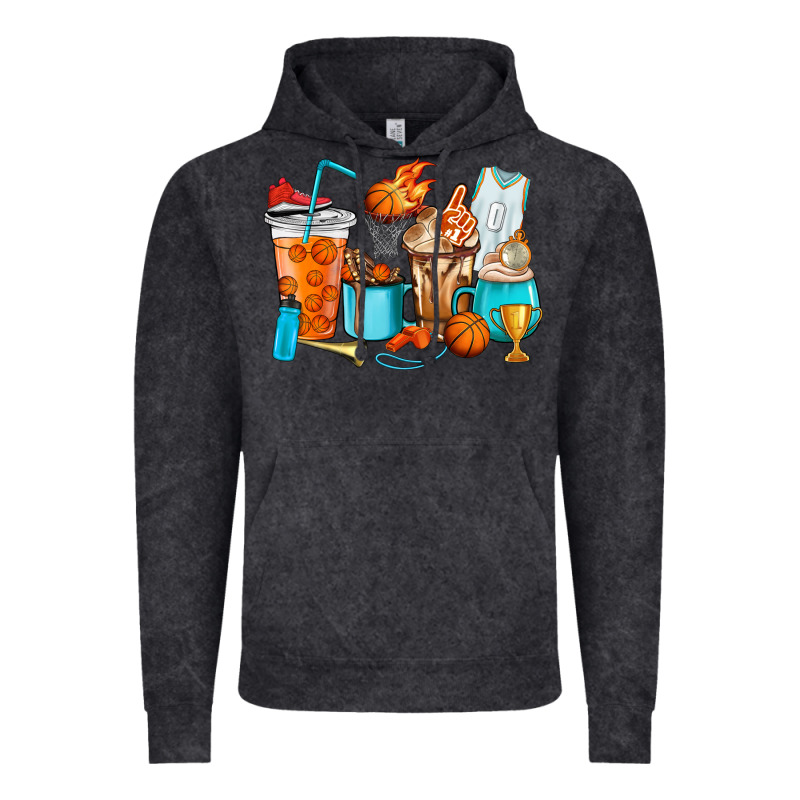 Basketball Coffee Cups Vintage Hoodie by HowdyJamesFarm | Teevron