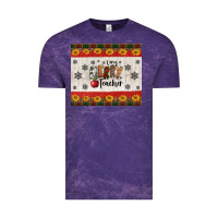 Cloud Purple very merry teacher Vintage Tee - Jasminsmagicworld