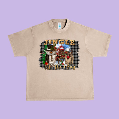 Jingle All The Way Urban Heavy Tee Designed By Cowgirlartshop