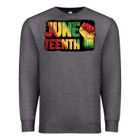 Charcoal Heather juneteenth Premium Sweatshirt - BarkalooDesign