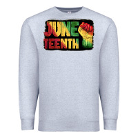 Heather Grey juneteenth Premium Sweatshirt - BarkalooDesign